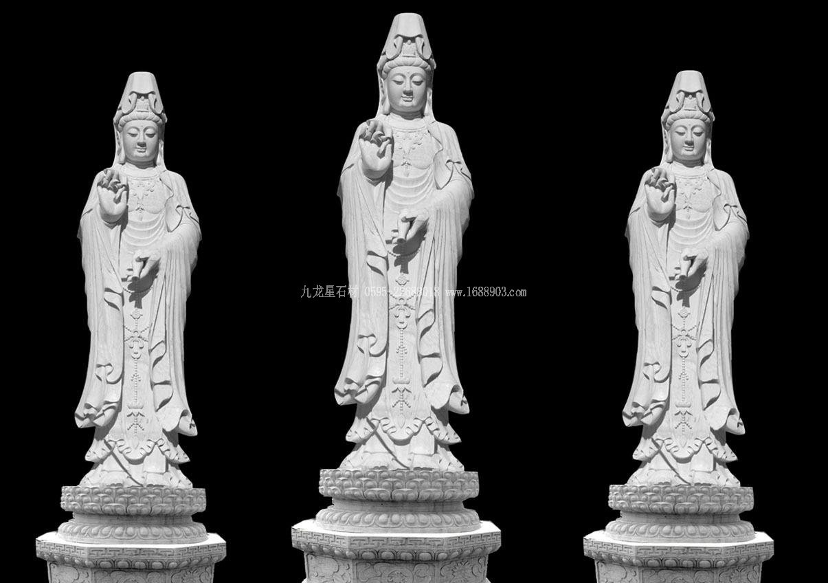 福建白麻觀(guān)音 佛像雕塑